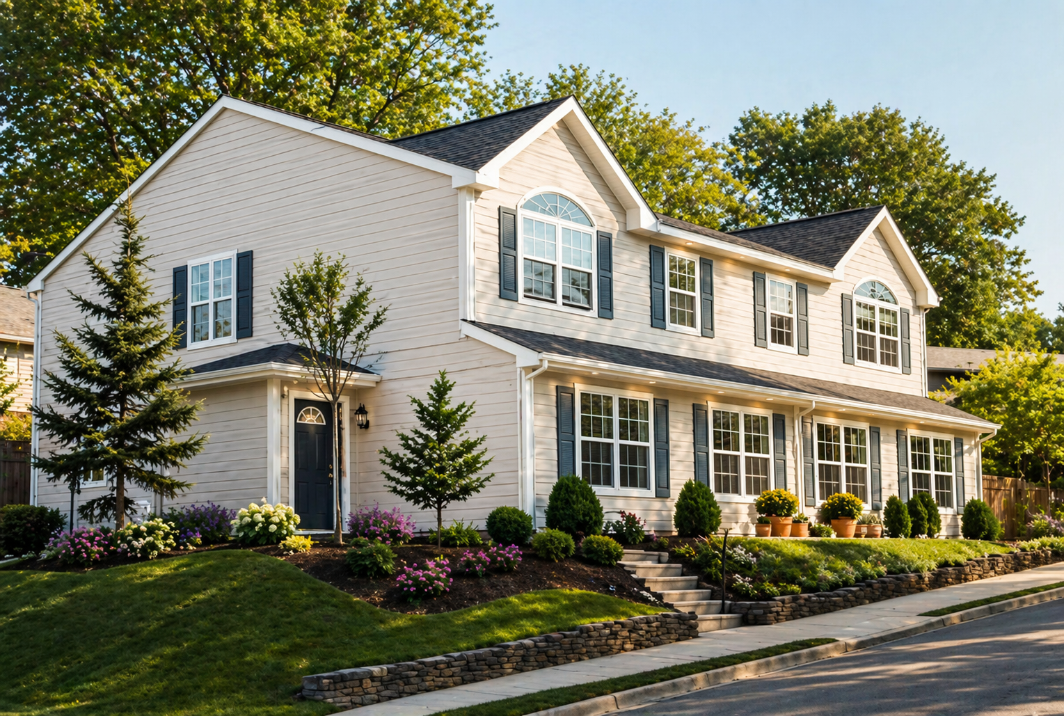 Complete Base Camp Installation — aerial view